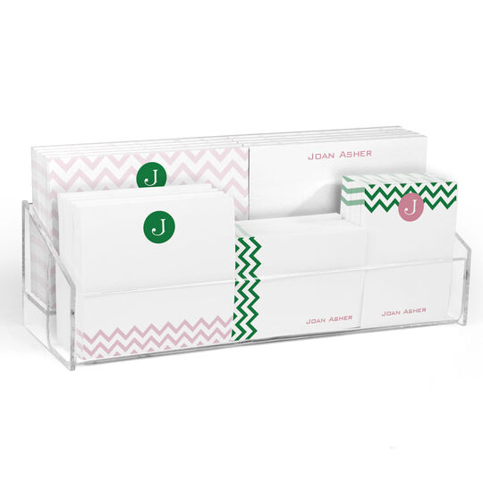 Pink & Green Chevron Post-it® Notes Ensemble